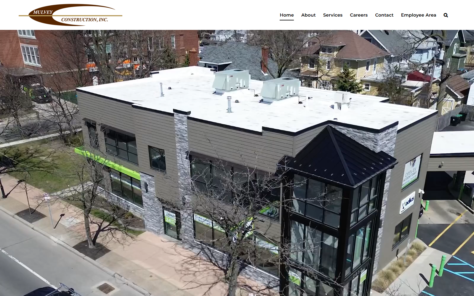 Mulvey Construction website screenshot